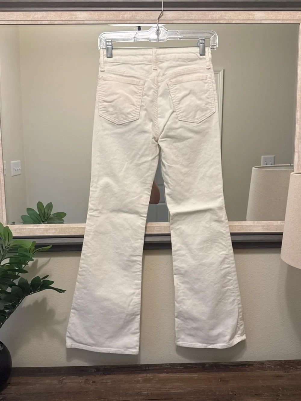 Girls White Flare Jeans